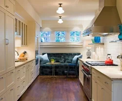 Narrow kitchens interior design photos