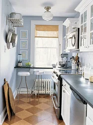 Narrow kitchens interior design photos