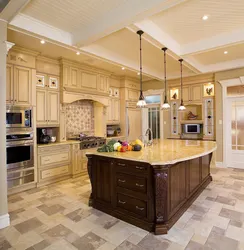 Kitchen Design In A Large House Photo