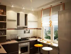 Кухня 3х3 с окном дизайн