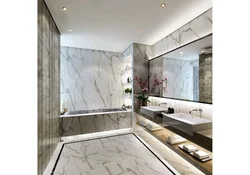 Finishing The Bathroom With Porcelain Tiles Photo