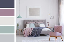 Powdery shades in the living room interior