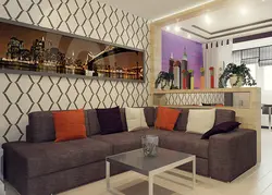 Дизайн комнаты гостиной по зонам фото