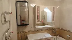 Bathtub renovation with column photo