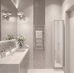 Combine tiles in the bathroom photo design