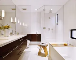 Ванна бөлмесінің минималистік дизайны