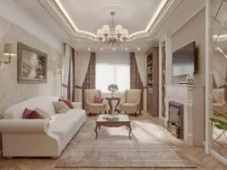 Interior Of A Living Room In An Apartment 16 Sq M Classic