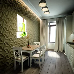 Модный дизайн стены в кухне
