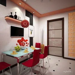 Модный дизайн стены в кухне