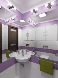 How to visually enlarge a bathroom using tiles photo