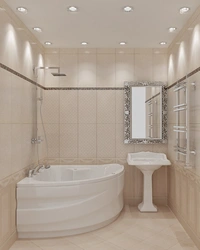 How to visually enlarge a bathroom using tiles photo