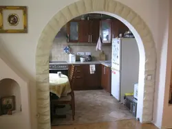 Дзвярныя аркі на кухню фота