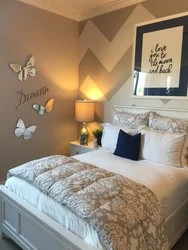 Оформление стен в спальне фото современные