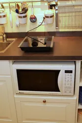 How to hang a microwave in the kitchen photo