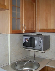 How to hang a microwave in the kitchen photo