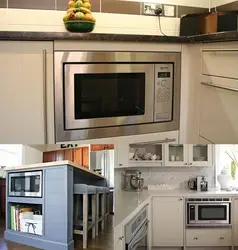 How to hang a microwave in the kitchen photo