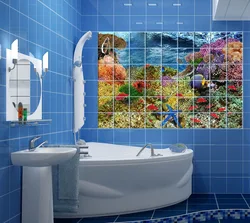 Bathroom design free tiles