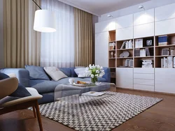 Living room interior in ikea style