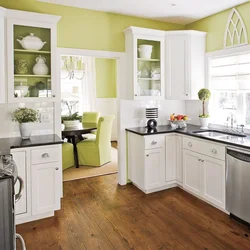 Combination Of Olive In The Kitchen Interior