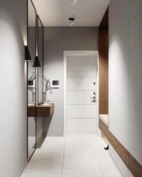 Modern Hallway In Minimalist Style Photo