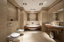 Заманауи стильде дәретханамен біріктірілген ванна бөлмесінің фото дизайны