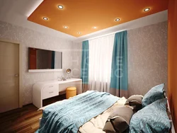Ceiling in the bedroom design photo 12 sq m