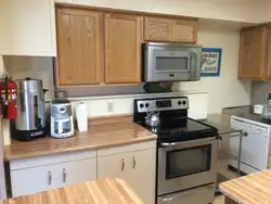 Installing a microwave in the kitchen photo