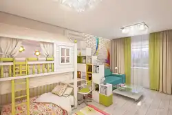Design of parents' bedroom with children's bedroom