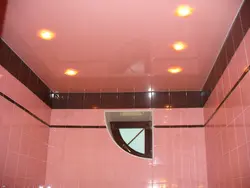 Photo Of Suspended Ceilings In The Bathroom Design
