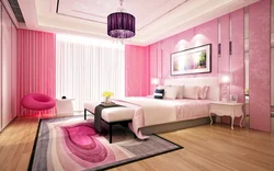 Soft pink bedroom photo