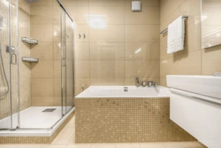 Дизайн ванн с душевой кабиной ванной и туалетом