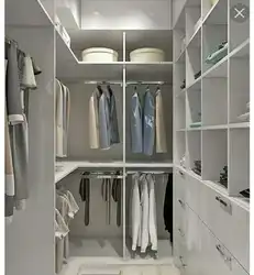 Design project of a small dressing room