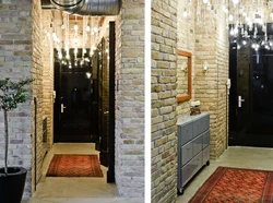 Brick Design In The Hallway Interior