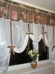 Как сшить шторы на кухню своими руками фото штор