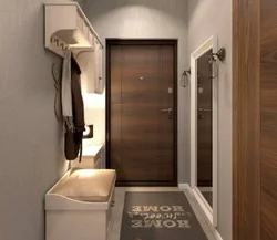 Прихожая узкий коридор в современном стиле хрущевке дизайн