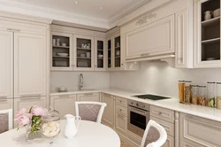 Modern classic kitchen in light colors photo