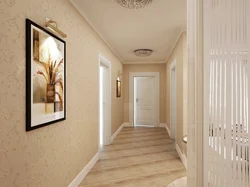 Interior hallway in apartment wallpaper