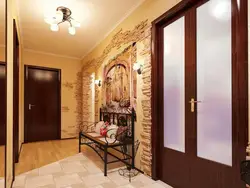 Interior hallway in apartment wallpaper