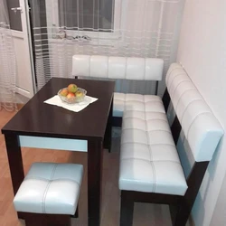 Kitchen Interior With Sofa And Table Photo