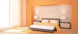 Оранжевый Цвет В Спальне Фото