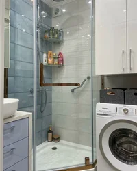 Bath design with washing machine