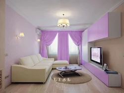 Дизайн гостиной в фиолетовых тонах фото дизайн