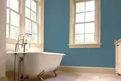 Рамонт у ванным пакоі фарбай фота