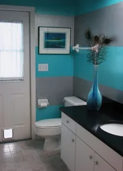 Ремонт в ванной комнате краской фото
