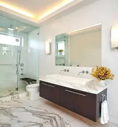 Bathroom design with lighting photo