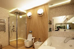 Bathroom design with lighting photo