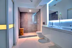 Bathroom design with lighting photo