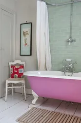 Müasir üslubda fotoşəkil dizaynında DIY vanna otağı rəsmləri