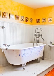 DIY bathroom painting in a modern style photo design