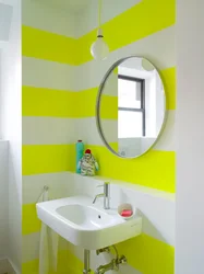 DIY bathroom painting in a modern style photo design